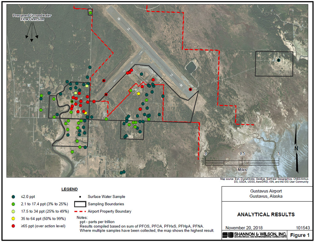 Gustavus Airport Contamination, Southcoast Region, Transportation