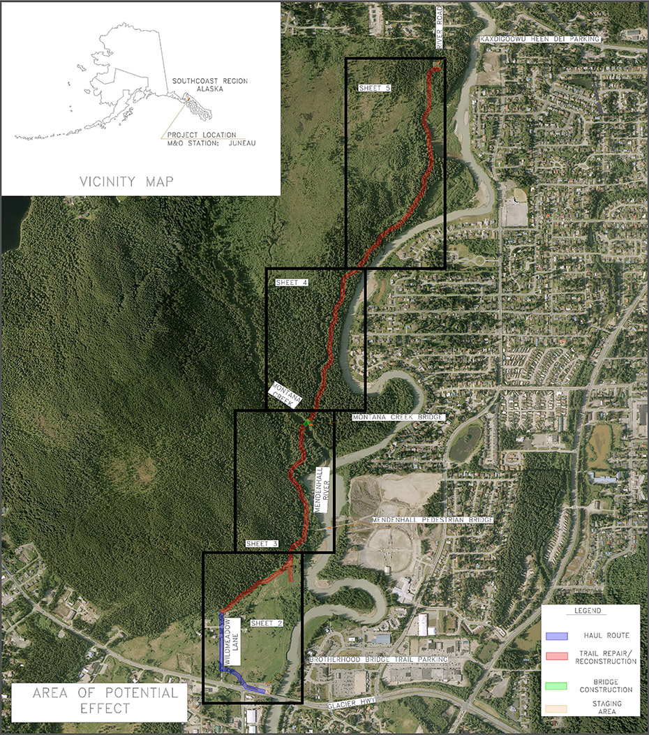 Brotherhood Bridge Trail Improvements project map