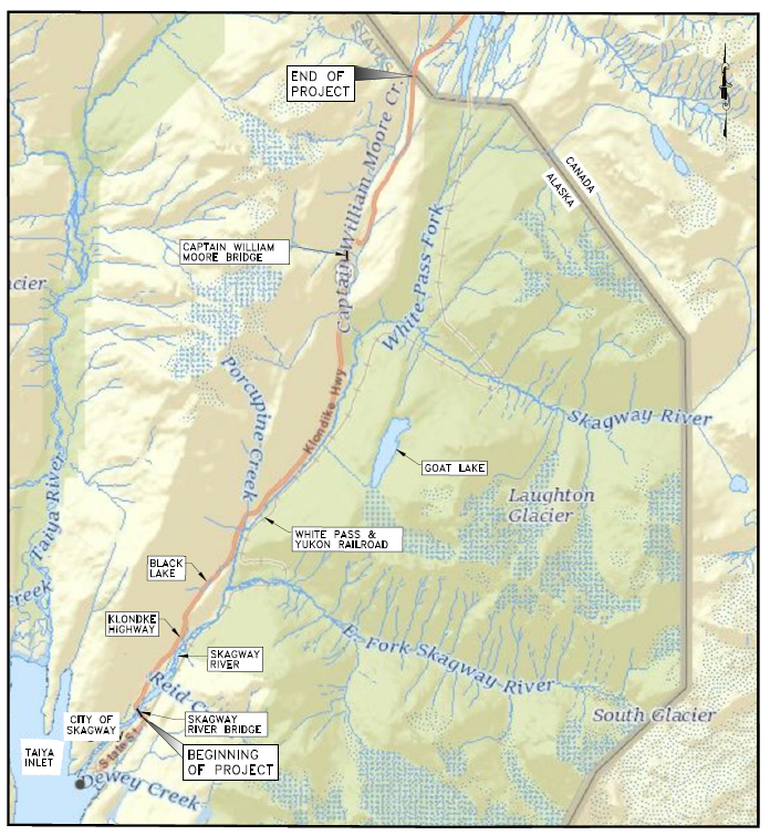 Klondike Highway Rehab: Skagway River Bridge to Canadian Border