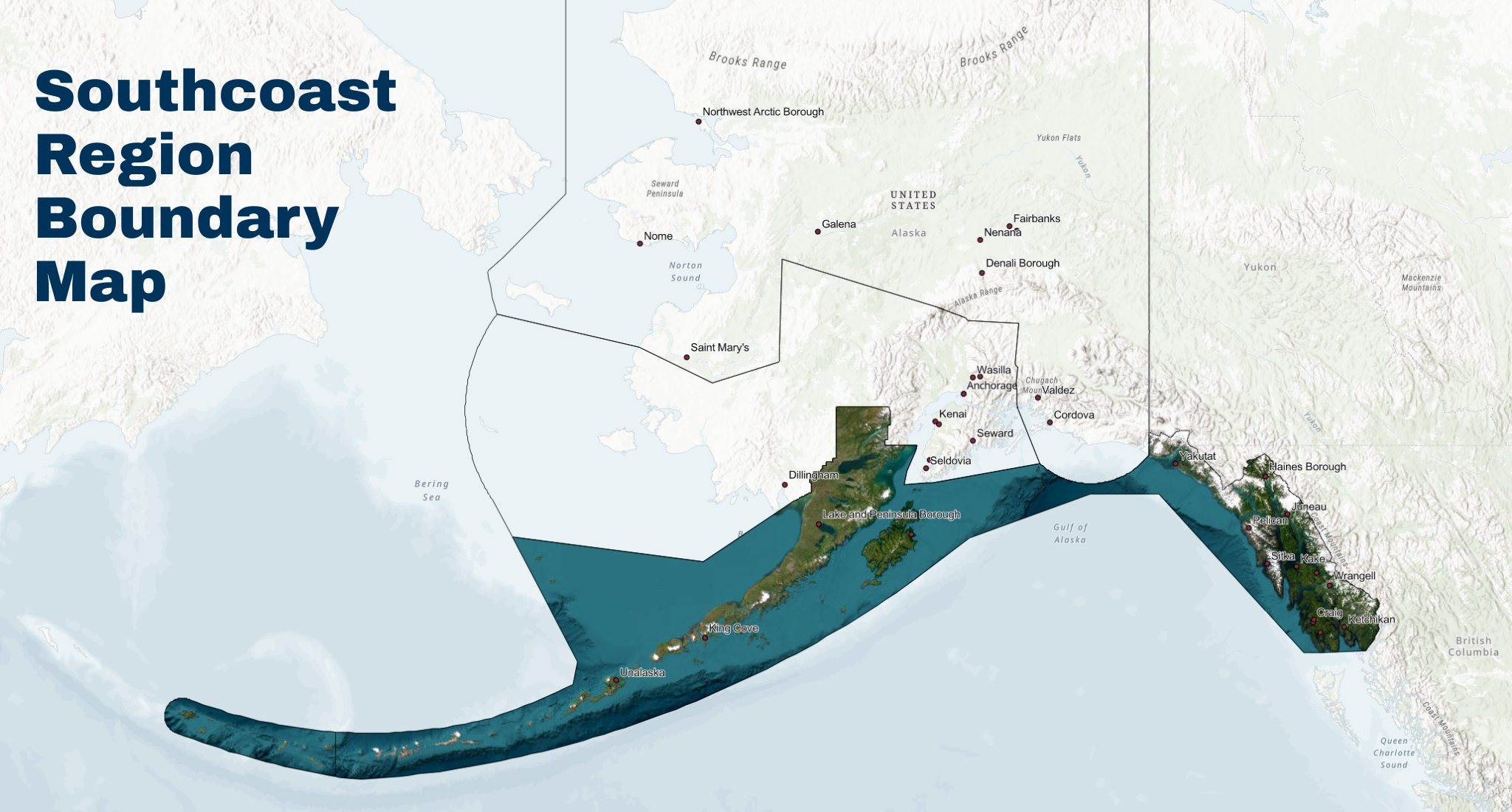Southcoast Region Boundary Map