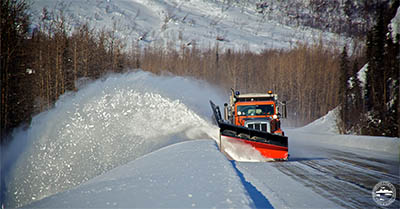 Snowplow on Richardson Highway photo