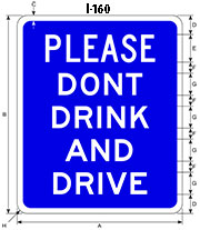 Please Don't Drink and Drive sign