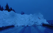 avalanche across road