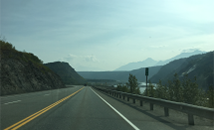 Alaska highway and bridge
