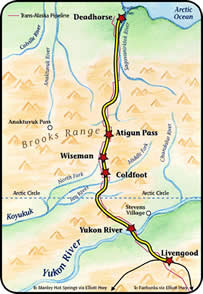 map of the Dalton Highway