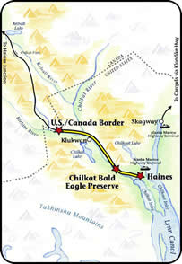 map of the Haines Highway
