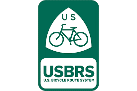 green logo of the U.S. Bicycle Route System