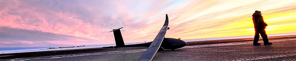 Unmanned aircraft landing at Deadhorse Airport Nov 9th, 2021 PC: Platform Aerospace